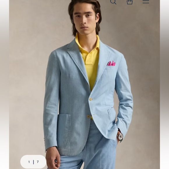 Polo by Ralph Lauren Light Blue Blazer - Picture 1 of 12